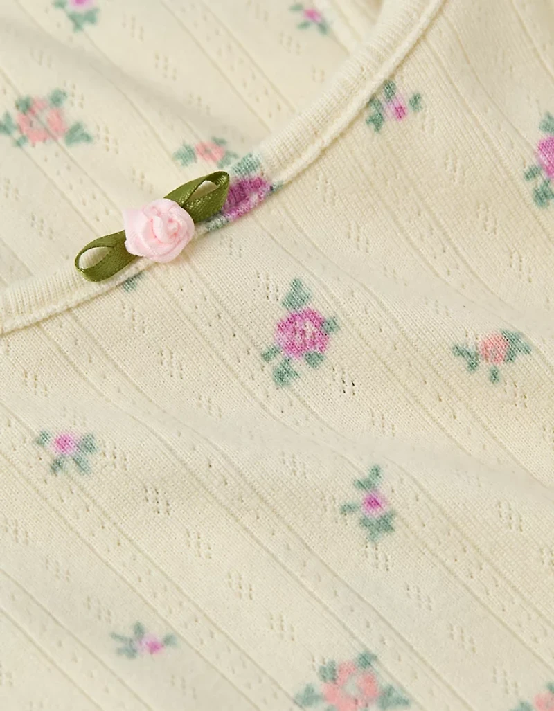 AE Pointelle Boy Short PJ Set