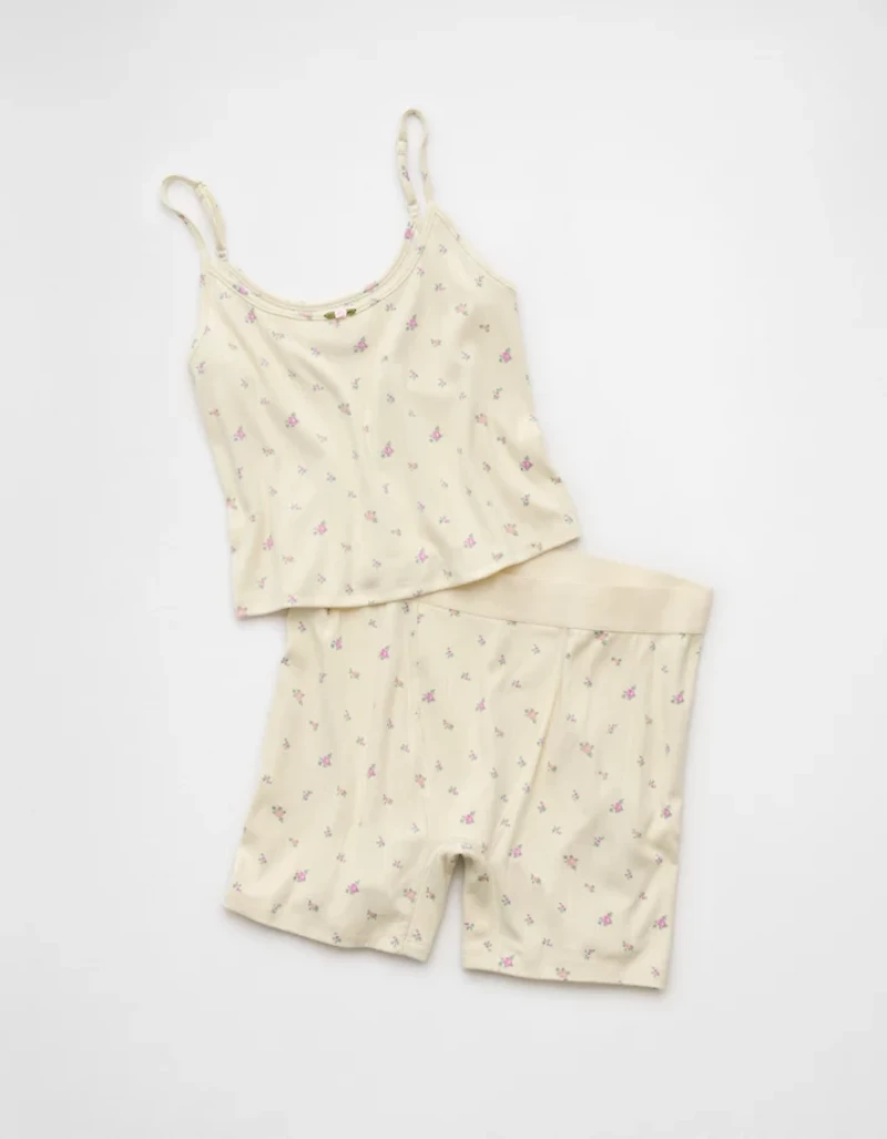 AE Pointelle Boy Short PJ Set