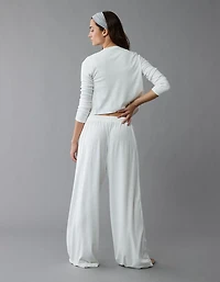 AE 3-Piece Pointelle Plush Cardigan Pajama Set