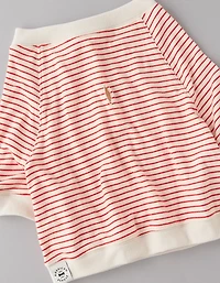ABO Striped Plush PJ Top