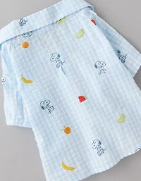ABO Snoopy Fruit Button-Up Dog Shirt