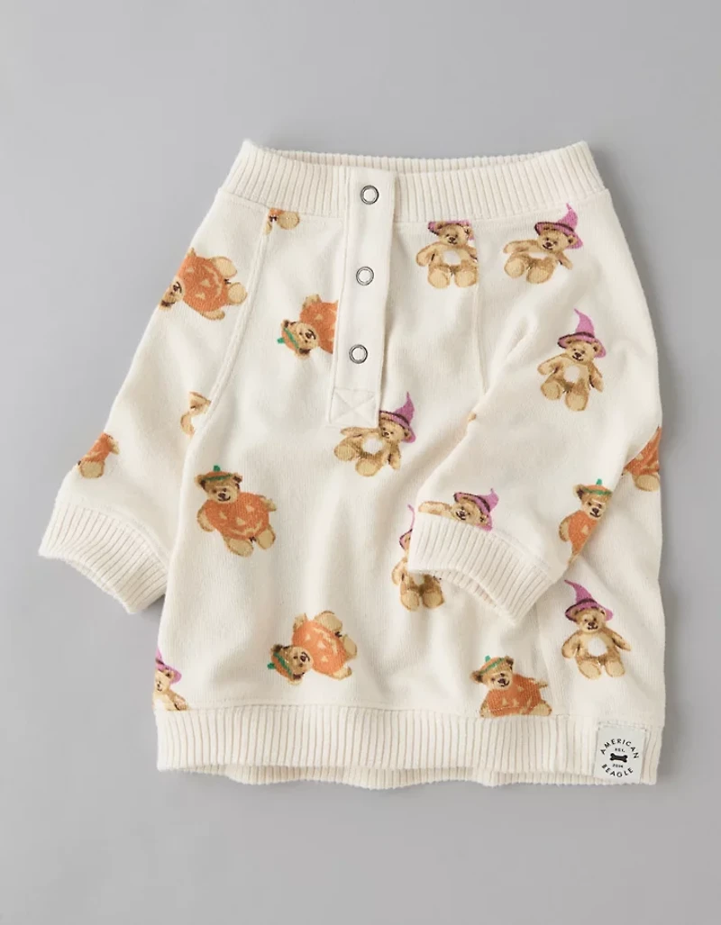 Chemise de pyjama pelucheux chien, citrouille et ours ABO