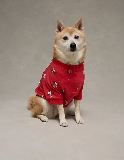 T-shirt pelucheux à imprimé Snoopy ABO