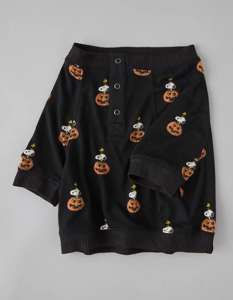 ABO Luxe Plush Snoopy PJ Top