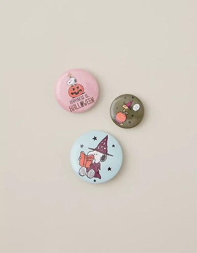 ATNY Snoopy Halloween Button Pin Set 3-Pack