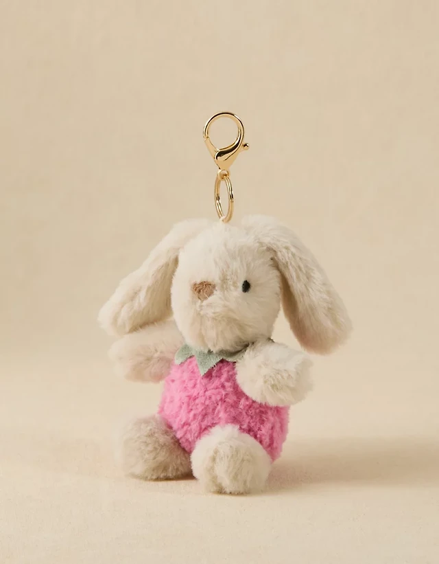 Mon Ami Strawberry Bunny Bag Charm