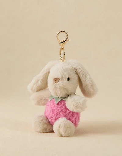 Mon Ami Strawberry Bunny Bag Charm
