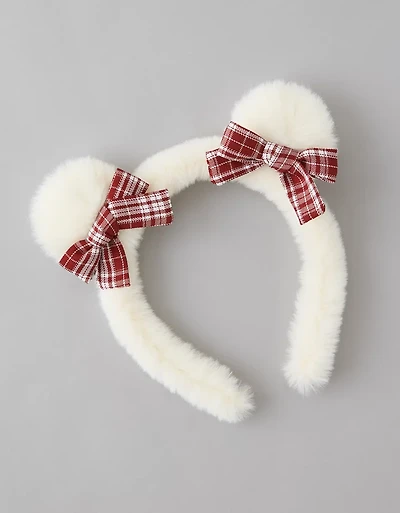 AE Sherpa Teddy Bear Headband
