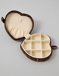 Boîte à bijoux à imprimé léopard AE