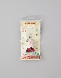 Calico Critters School Girl Tuxedo Cat Key Chain