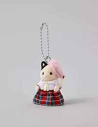 Calico Critters School Girl Tuxedo Cat Key Chain