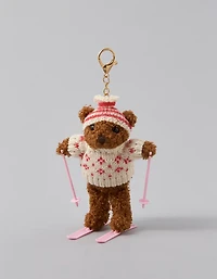 AE Teddy Bear Skier Keychain
