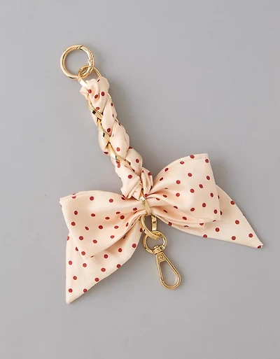 AE Silk Polka Dot Bag Charm