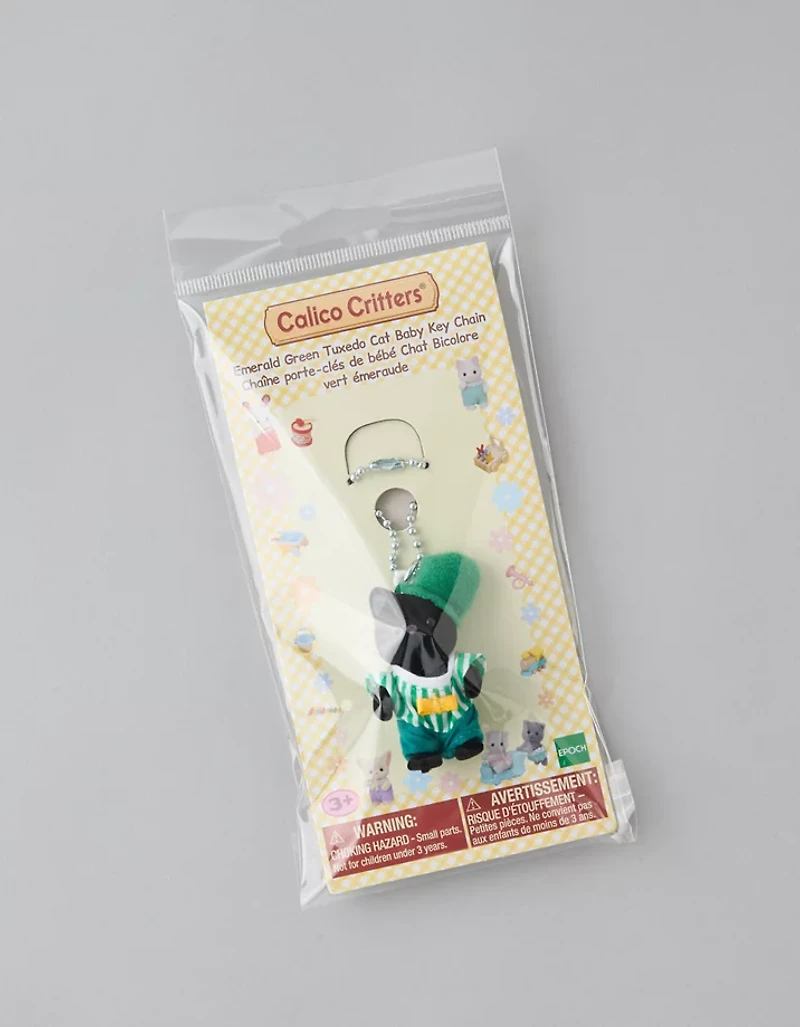 Calico Tuxedo Cat Keychain