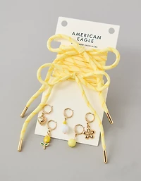 AE Yellow Shoelace & Charm Set