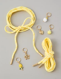 AE Yellow Shoelace & Charm Set