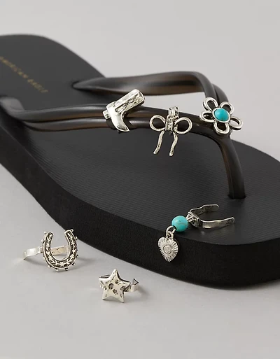 Ensemble de 6 breloques pour sandales plage AE