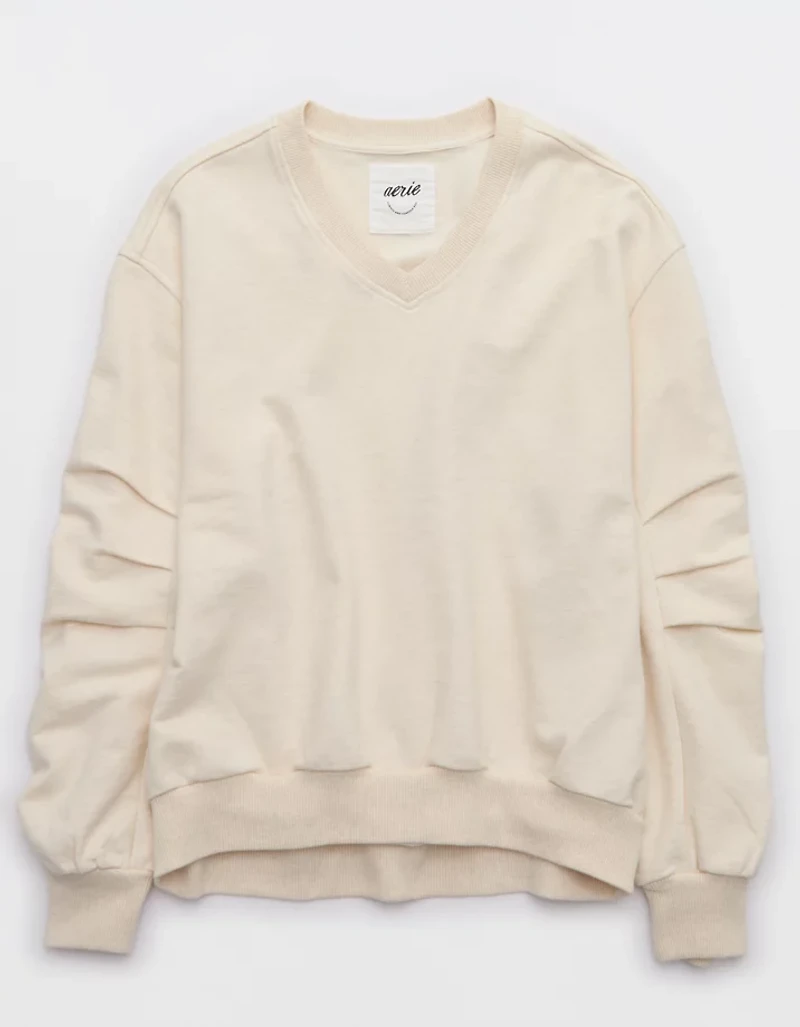 Aerie Jet Setter V Neck Sweatshirt