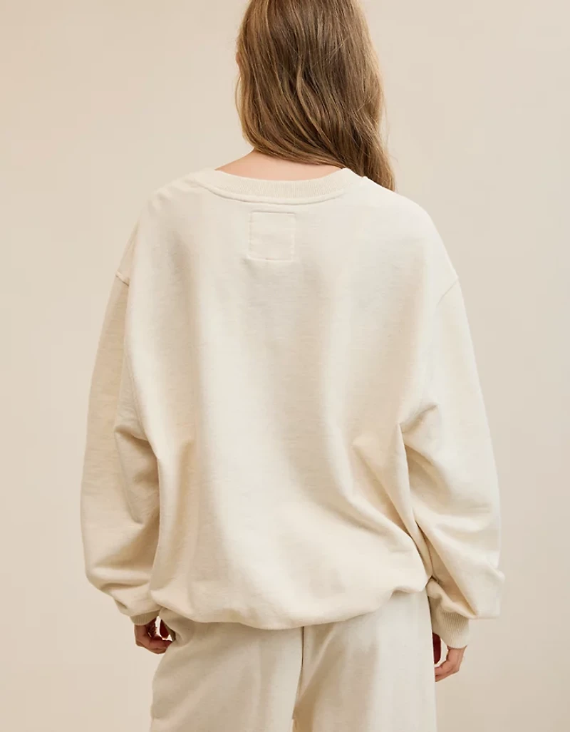 Aerie Jet Setter V Neck Sweatshirt