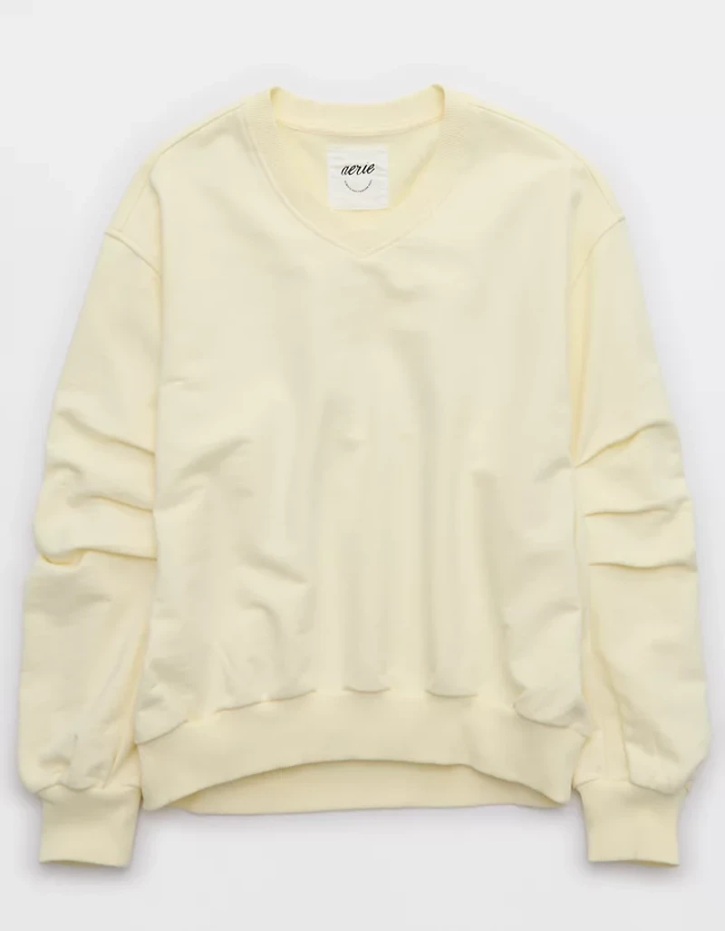Aerie Jet Setter V Neck Sweatshirt