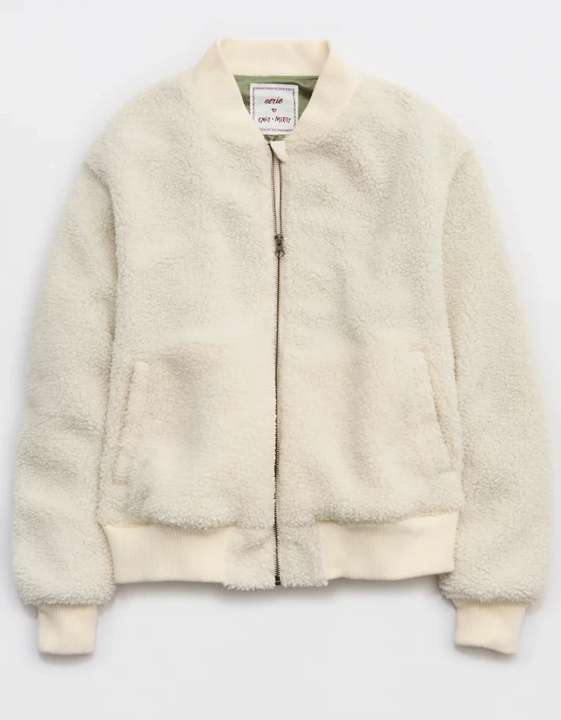 Aerie x Emily + Meritt Cozy Bomber Jacket