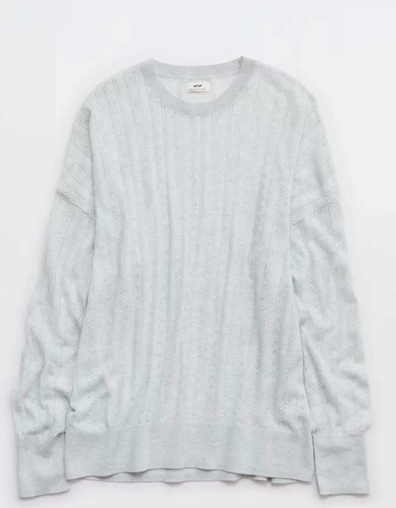 Aerie x Emily + Meritt Pointelle Sweater