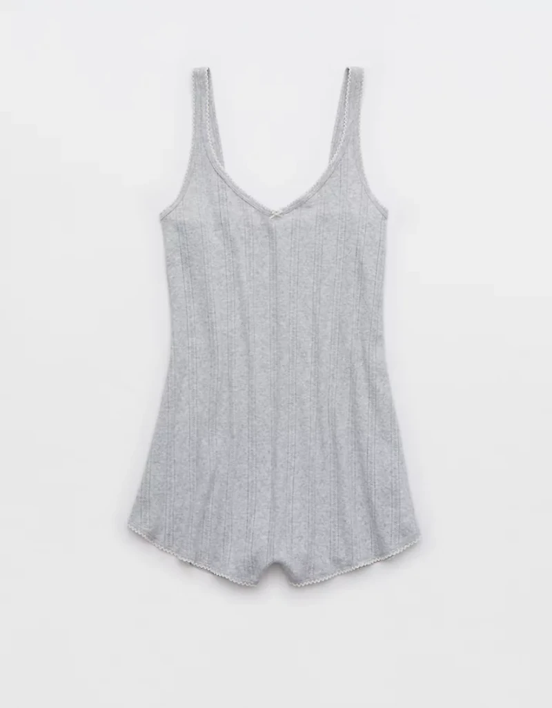 Aerie Off-Duty Pointelle Romper