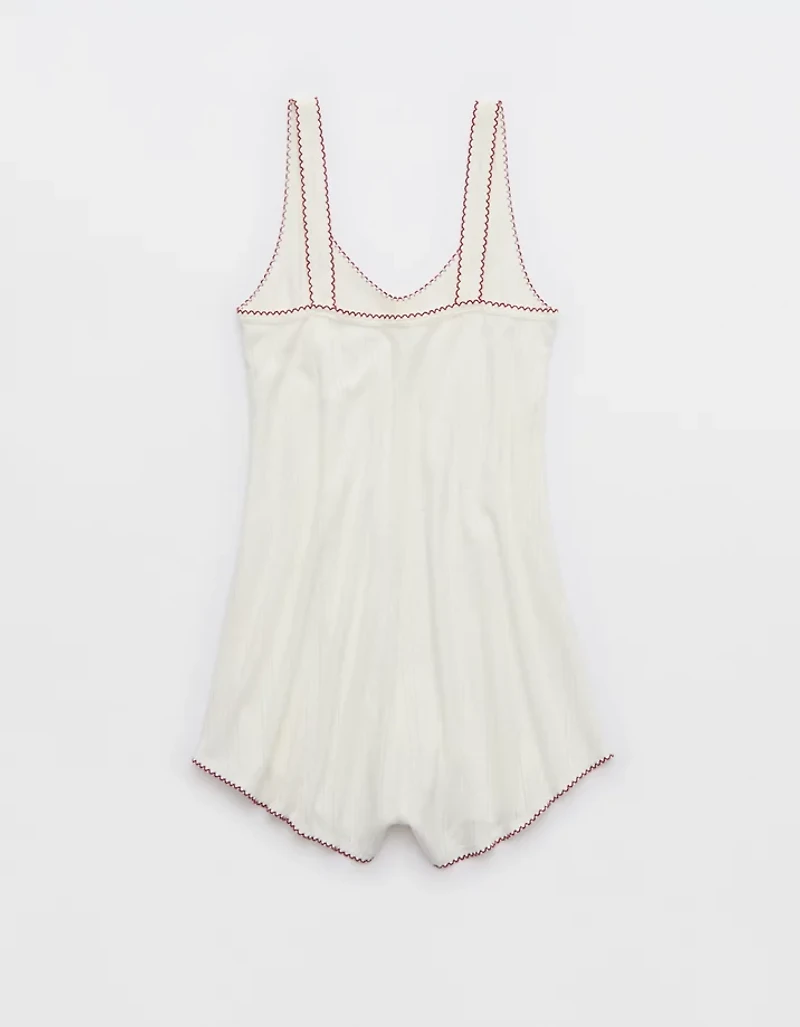 Aerie Off-Duty Pointelle Romper