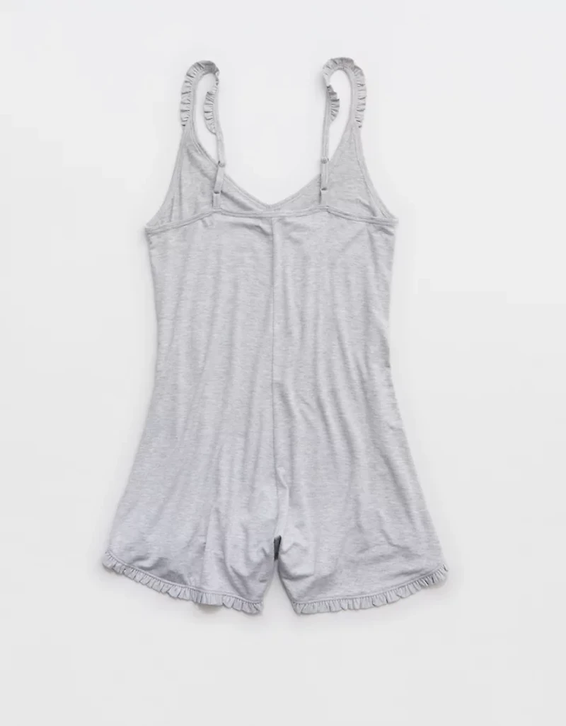 Aerie Real Soft Ruffle Romper