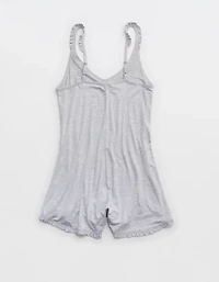 Aerie Real Soft Ruffle Romper