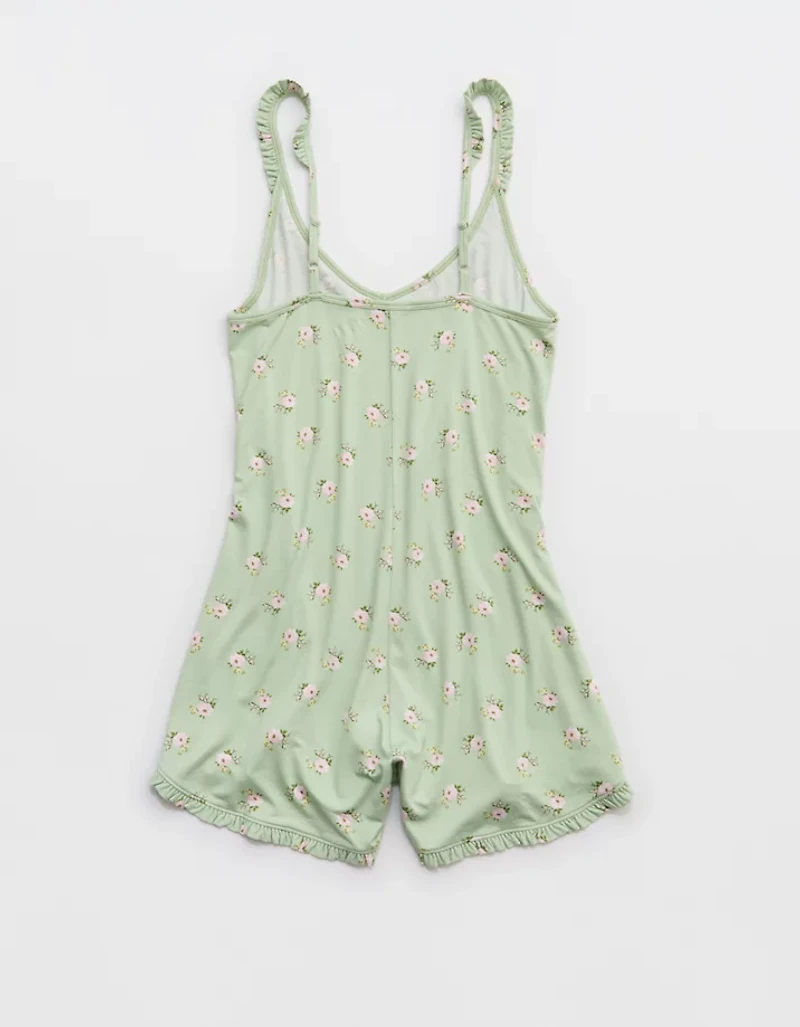 Aerie Real Soft Ruffle Romper