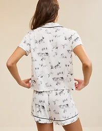 Aerie Real Soft® Disney Piping PJ Set