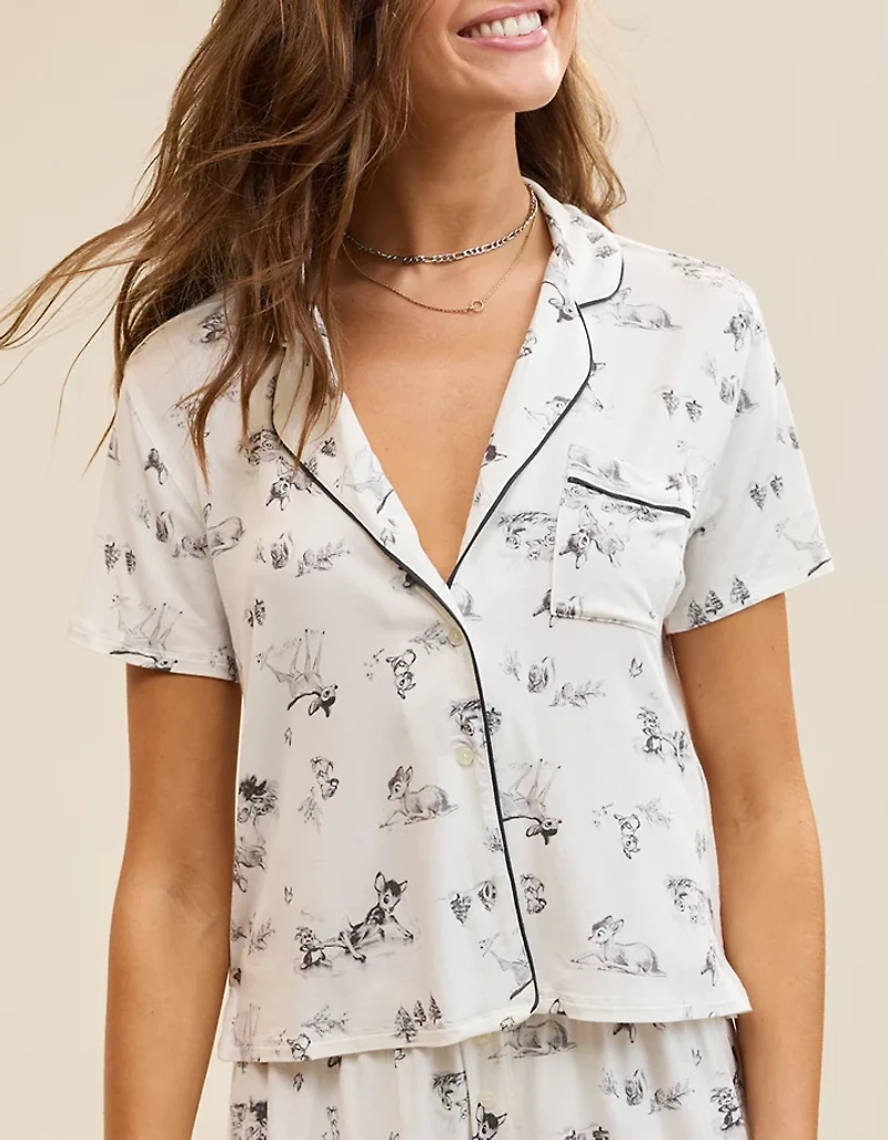 Aerie Real Soft® Disney Piping PJ Set