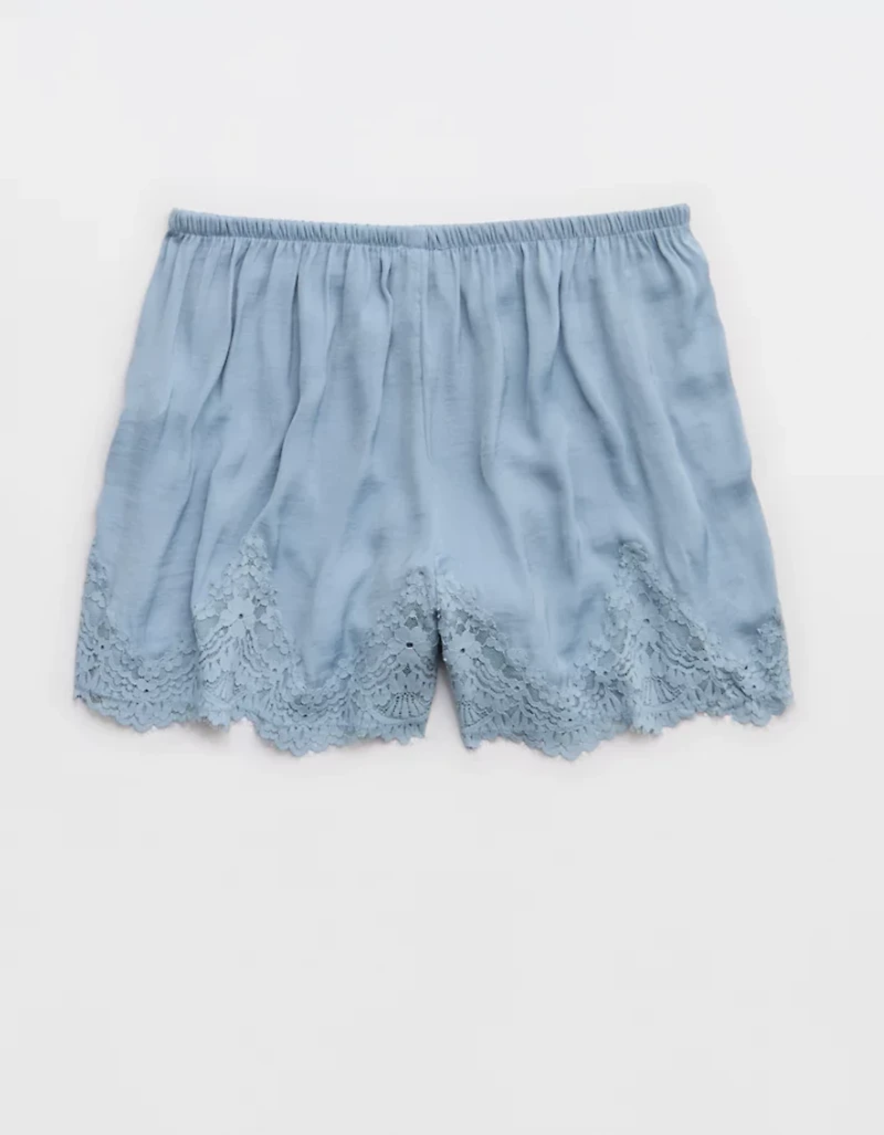 Aerie x Emily + Meritt Satin Lace Short