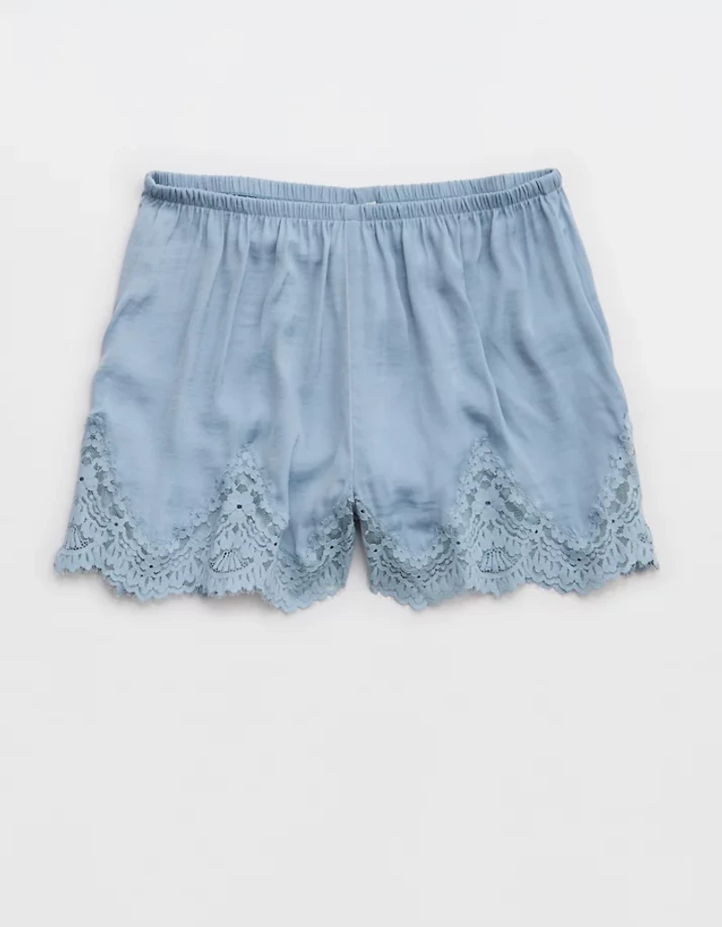 Aerie x Emily + Meritt Satin Lace Short