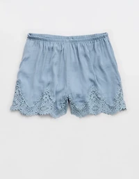 Aerie x Emily + Meritt Satin Lace Short