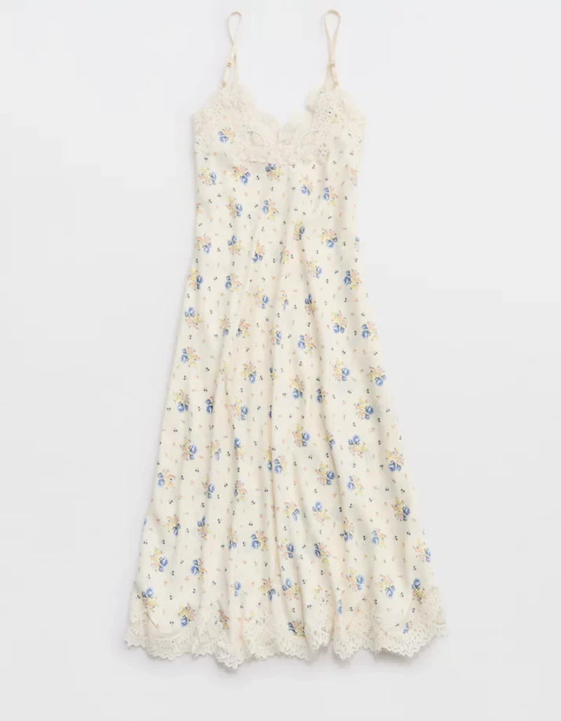 Aerie x Emily + Meritt Satin Slip Dress