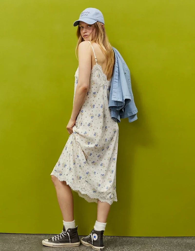 Aerie x Emily + Meritt Satin Slip Dress