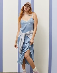 Aerie x Emily + Meritt Satin Slip Dress