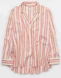 Aerie x Emily + Meritt Cotton Club Stripe Long Sleeve Top