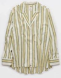 Aerie x Emily + Meritt Cotton Club Stripe Long Sleeve Top