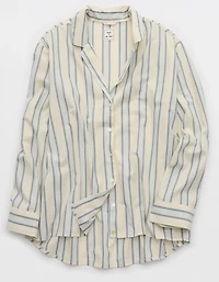 Aerie x Emily + Meritt Cotton Club Stripe Long Sleeve Top