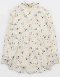Aerie x Emily + Meritt Satin Floral Print Top