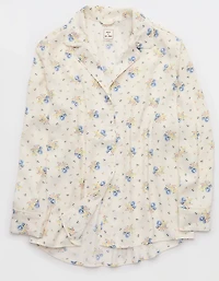Aerie x Emily + Meritt Satin Floral Print Top