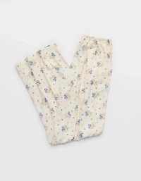 Aerie x Emily + Meritt Satin Floral Print Pant