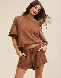 Aerie It's Casual Knit Slub Short