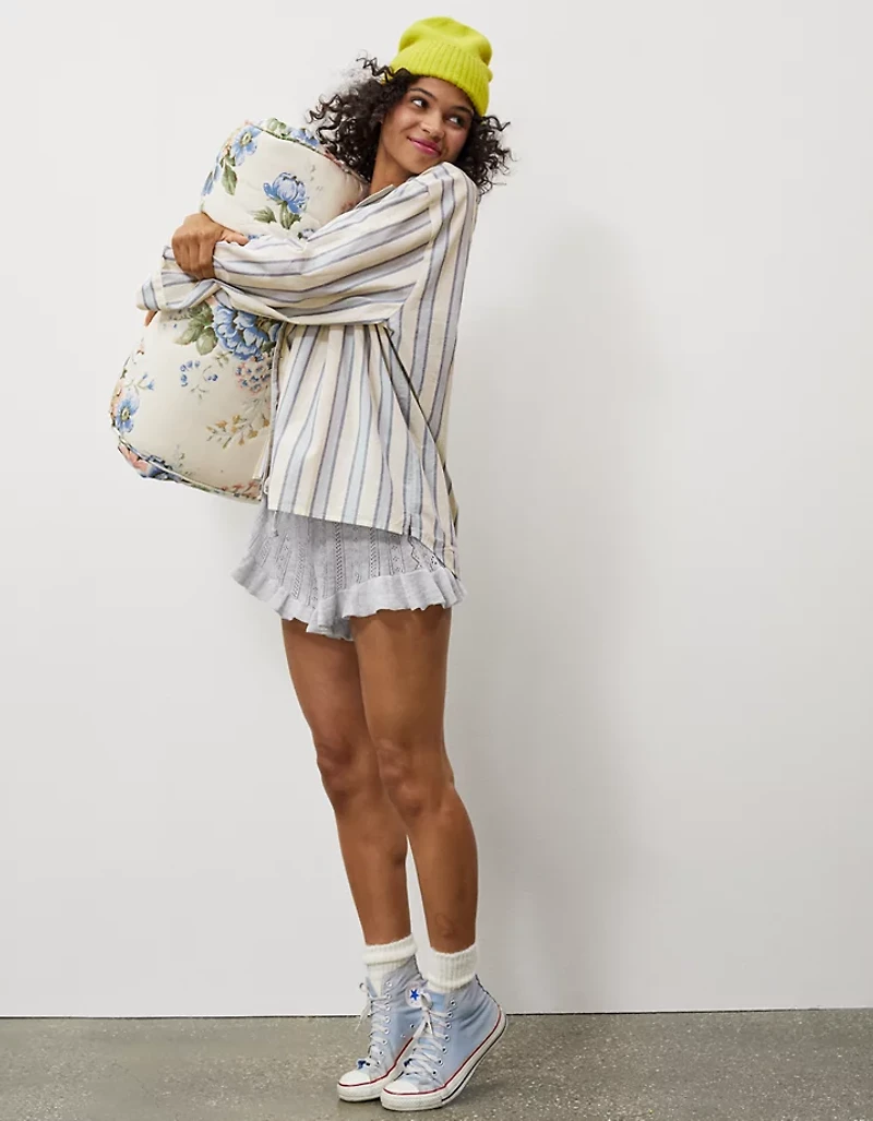 Aerie x Emily + Meritt Pointelle Sweater Short