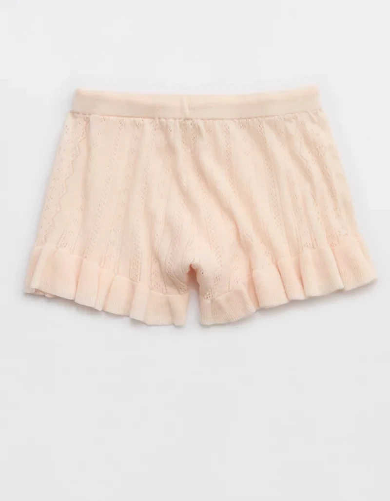 Aerie x Emily + Meritt Pointelle Sweater Short
