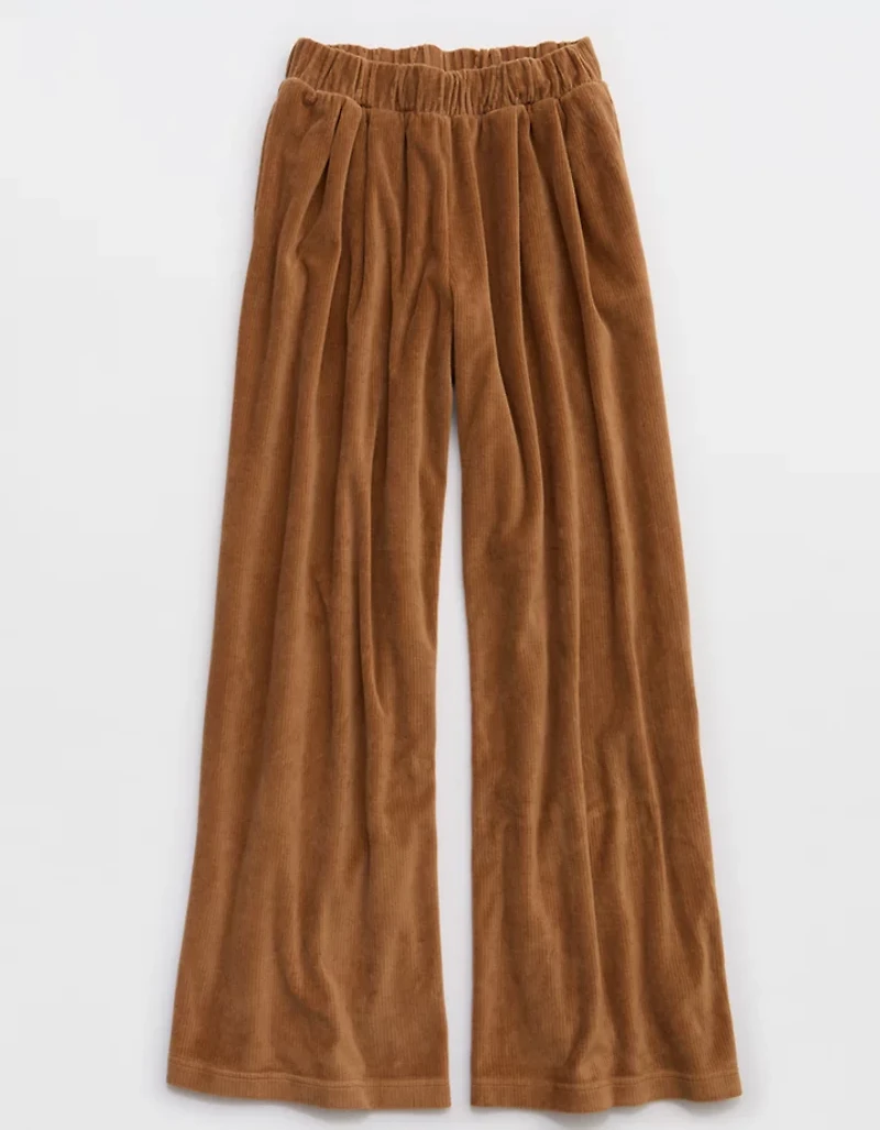 Aerie Velour Trouser
