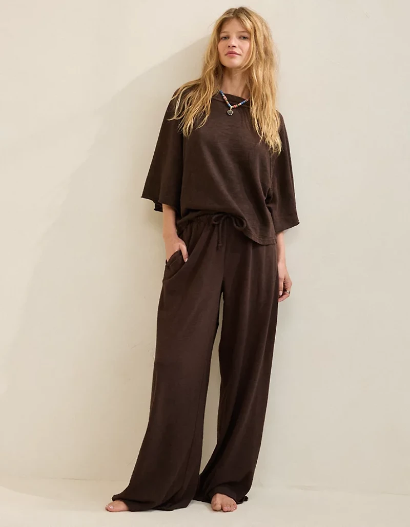 Aerie It's Casual Knit Slub Trouser